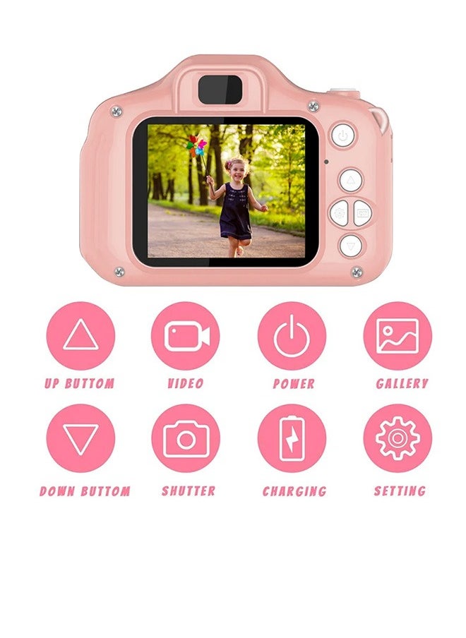 Generic Mini Room Toys Camera Digital Camera  for Kids Screen Camera Toy Kids Photography Camera Digital Camera Kids Playset Kids Camera Mini Camera Kids Toy Camera Small Cartoon Child(Pink)  - Image 3