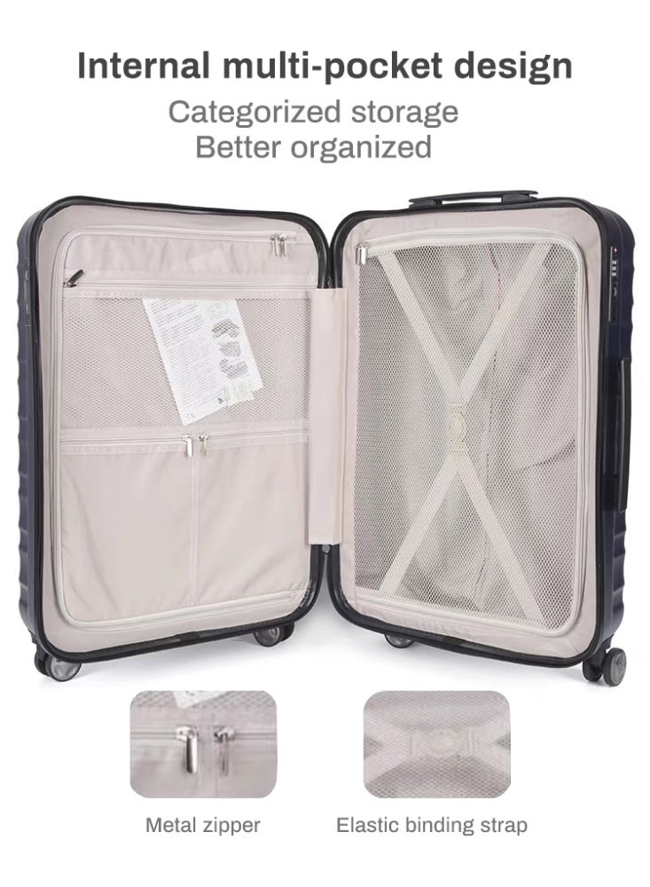 Prosperity Premium 3-Piece Hardside Luggage Set (20”/24”/28”) – 360° Smooth-Rolling Dual Spinner Wheels, TSA Lock & Lightweight Design for Stress-Free Travel - Image 4