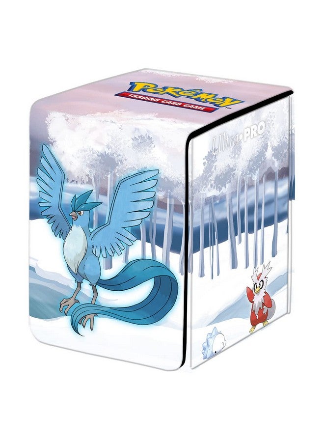 Ultra Pro Pokémon Gallery Series Frosted Forest Alcove Flip Deck Box Protect Your Collectible Trading Cards And Gaming Cards Holds Up To 100 Standard Size Cards Protective Magnetic Closure  - Image 1