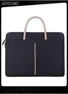 Joychic Simple Leisure Laptop Bag Case Waterproof Computer Sleeve Messenger Bag Expandable Business Briefcase for Men Women Compatible with 13/13.3 Inch Black  - Image 3