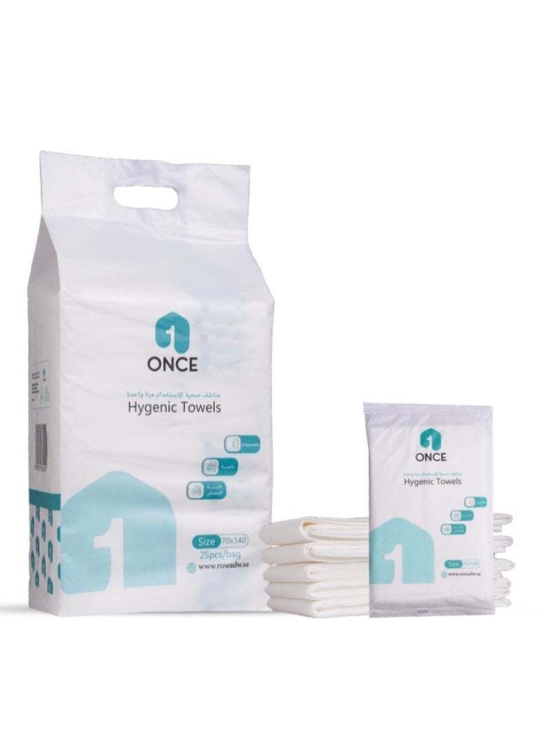Generic 25-Piece Disposable Sanitary Napkins White 
