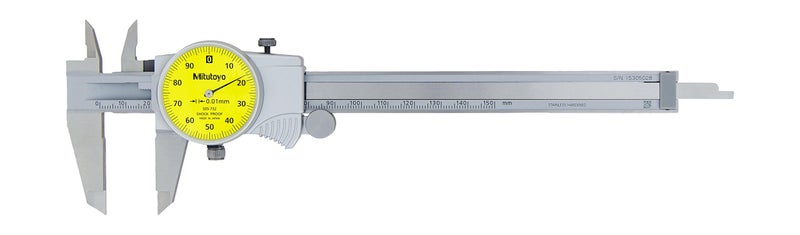Mitutoyo 505-732 Dial Caliper, 1 mm per Rev, 0-150 mm Range, 0.01 mm Accuracy, 11 Inches & Above - Image 2