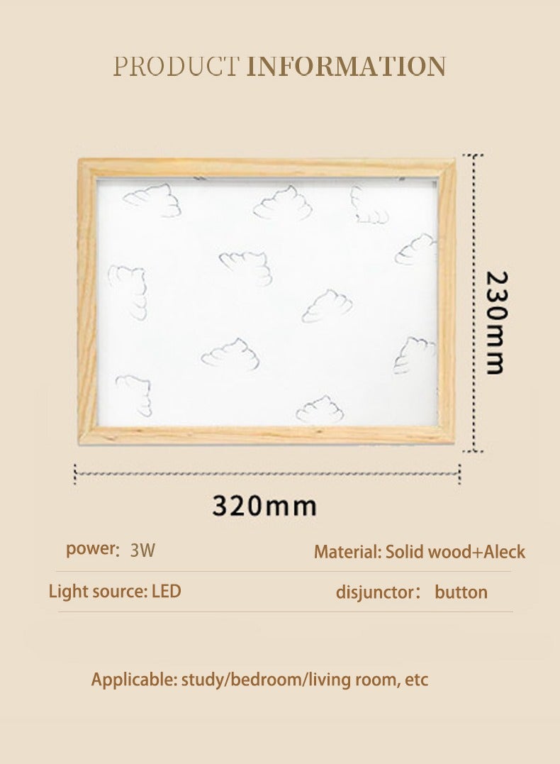 أنمي هجوم تيتان ميكاسا أكرمان وإيرين الخشب حامل مصباح الرسم ، أنمي ورقة قطع مصباح RGB زر التحكم 3 سطوع اللون قابل للتعديل مكتب مصباح الليل - Image 2