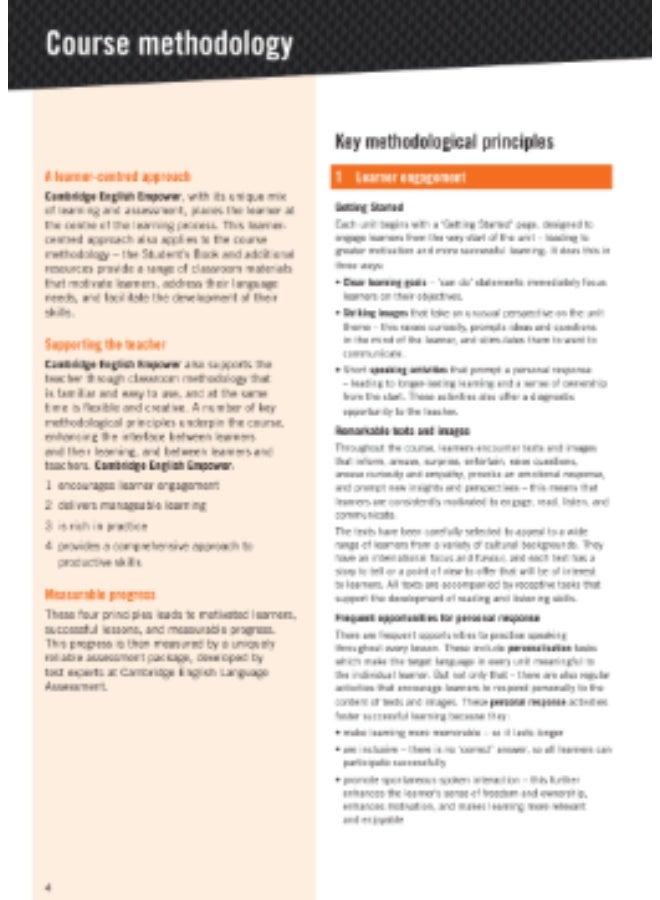 Cambridge Empower - English Course for adults - English language teaching and methodological kit for adults _ level A1_Starter_Teachers_Book - Image 4