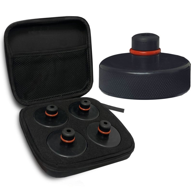 SYOAUTO Jack Pad for Tesla Model 3YSX Tesla Pucks Rubber Lifting Jack Pad 4 Packs Tesla Model Y Accessories 2025 2024 2023 2022 2021 Not fit for 2025 New Model Y Texas Austin Built