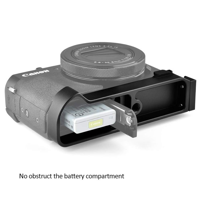 Easy Hood Camera Extension Base Plate for Canon G7X Mark III and Mark II, Easy Hood Video Shooting Vlogging Accessories Microphone Light Bracket with Cold Shoe Mount - Image 5