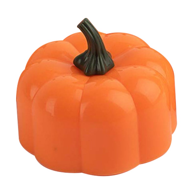 Flameless Pumpkin Candle Light: 1PCS ABS Material - Simulated Lighting Effect Decorative Lamp for Indoor Outdoor Dinner Party Wedding Festival Use - Image 1
