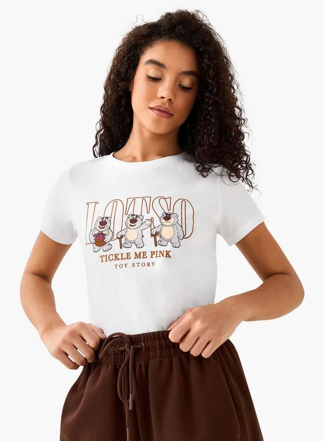 اس بي كاركترز Cotton T-shirt with Lotso Print