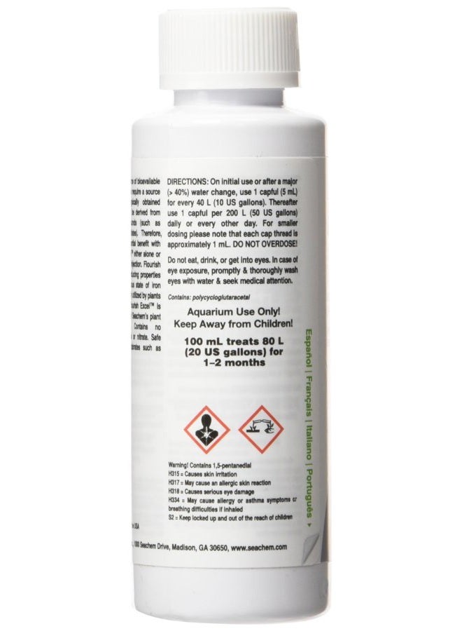 Seachem Flourish Excel Bioavailable Carbon - Organic Carbon Source for Aquatic Plants 100 ml - Image 3