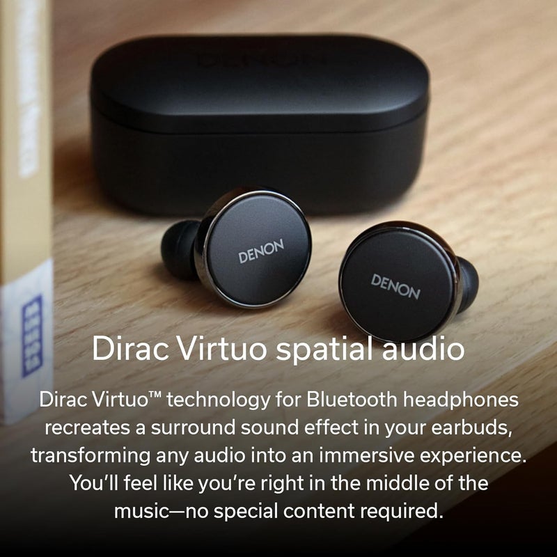 Denon PerL Pro True Wireless Hifi In-Ear Earbuds, Bluetooth 5.3, Noise Cancelling, Long Battery Life, White - Image 4