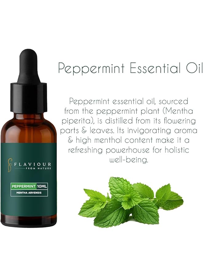 erorex Flavor Peppermint Essential Oil Pure And Natural For Refreshing Mind And Body Hair Fall Control Healthy Scalp Improves Skin Radiance Aromatherapy 10Ml Pack Of 1 Mentha Piperita  - Image 5