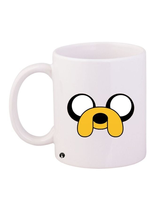 RYN Printed Coffee Mug White/Yellow/Black 11ounce