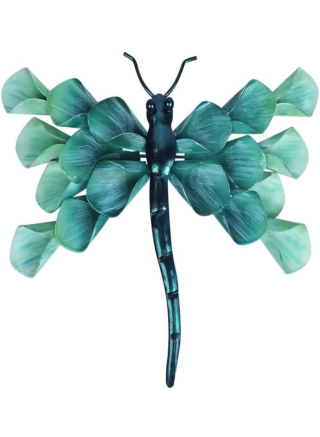 LIFFY Metal Dragonfly Wall Decor Handmade - Outdoor Metal Wall Art Decor for Patio Garden Fence Living Room, Bedroom, Dragonfly Gifts - Image 1