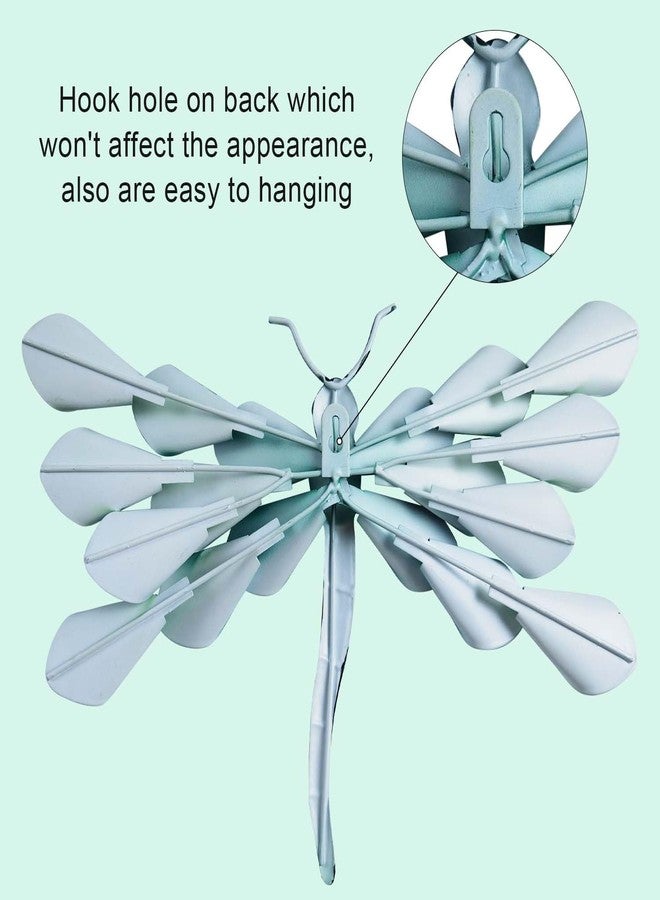 LIFFY Metal Dragonfly Wall Decor Handmade - Outdoor Metal Wall Art Decor for Patio Garden Fence Living Room, Bedroom, Dragonfly Gifts - Image 4