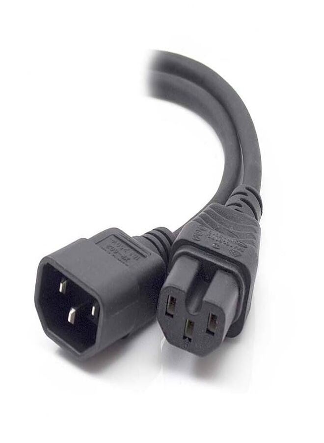Power Extension C14 Male to C15 Female Heavy Duty Computer Power Cable 1.5 Mtr - Image 1