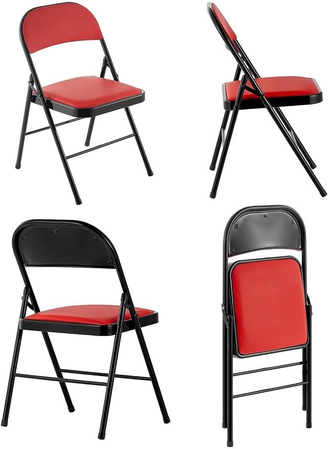 Cady One Folding chair for trips and camping red  - Image 5