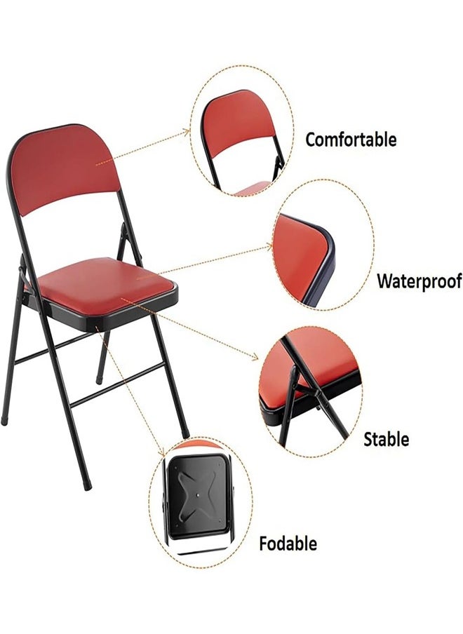 Cady One Folding chair for trips and camping red  - Image 3