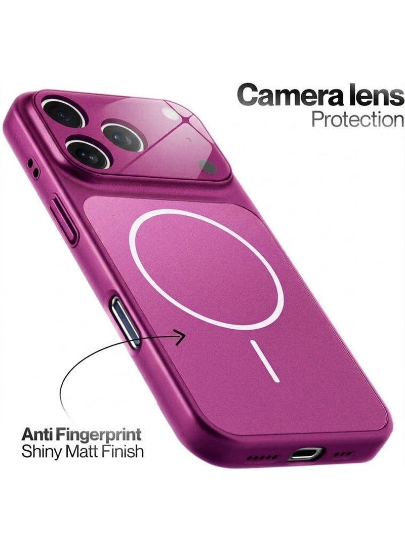 BORTONY iPhone 18 Pro Max Case Ultra Thin Mate Magnetic Cover For iPhone 18 Pro Max Camera Protection Slim Design Hard Phone Case for iPhone 18 Pro Max 6.9 inch - Image 5