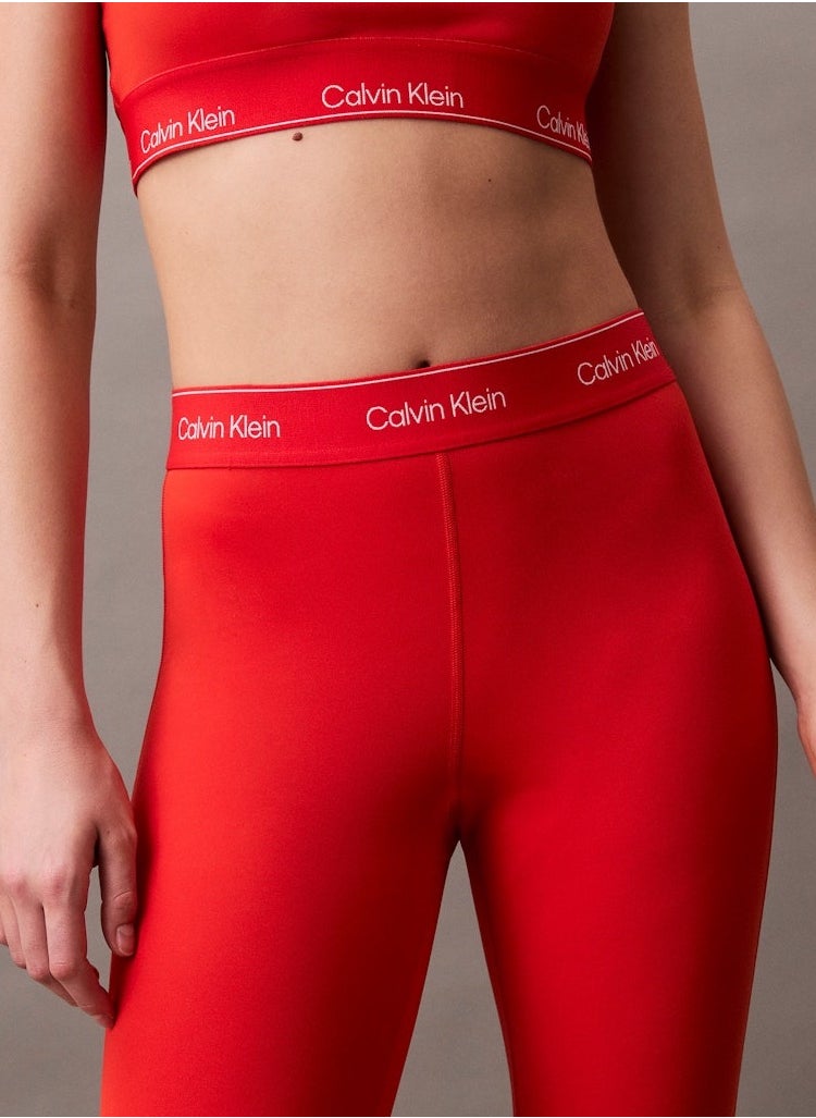 CALVIN KLEIN Women's 7/8 Gym Leggings - Polyester, Orange  - Image 5