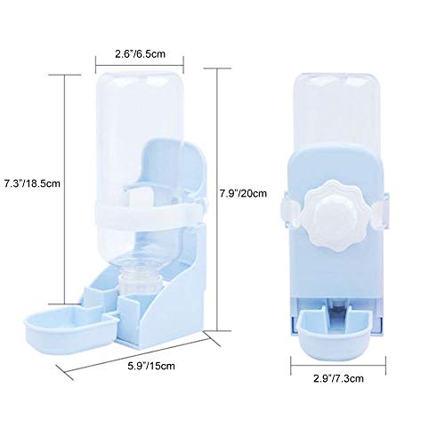 Oncpcare 2 Pack 17oz Rabbit Water Bottle No Drip Hanging Automatic Cage Dispenser for Small Pets LeakProof Water Feeder for Bunny Guinea Pig Chinchilla Ferret Hamster Hedgehog - Image 3