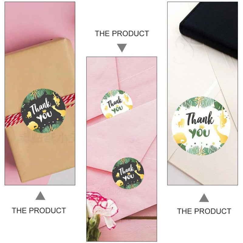 3 Rolls Self Adhesive Thank You Stickers Strong Adhesive Envelope Sealing Labels For Business Wedding Party Decor - Image 4