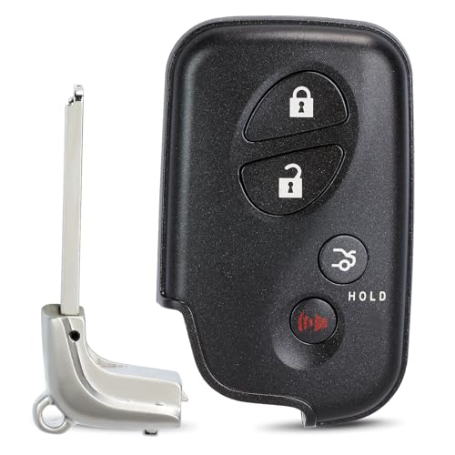 Keymall Smart Key Fob Keyless Entry Remote Replacement for Lexus ES350/GS350 /GS460 2009-2012 for IS250/IS350 2009-2013 271451-3370 E Board FCC:HYQ14FBA P/N:89904-50380 4Buttons - Image 1