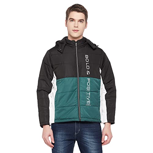Duke Stardust Men Full Sleeve Hooded Jacket (SDZ1079_Forest Green_L) - Image 1
