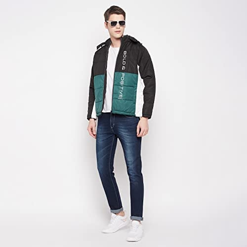 Duke Stardust Men Full Sleeve Hooded Jacket (SDZ1079_Forest Green_L) - Image 4