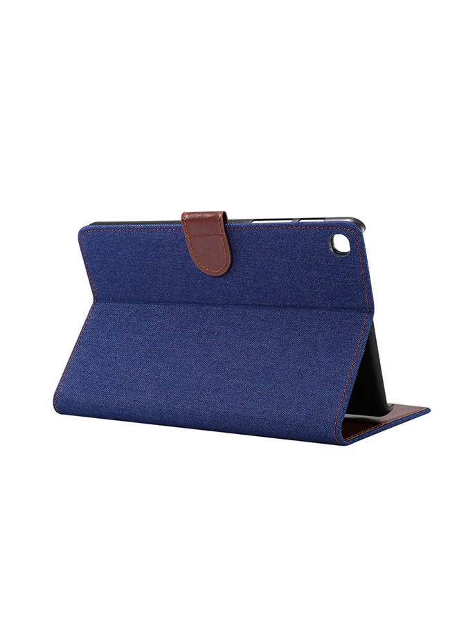 NIBEMINENT Protective Flip Case Cover With Wallet Card Slot For Samsung Galaxy Tab A 8 (2019) P200 / P205 Dark Blue  - Image 4