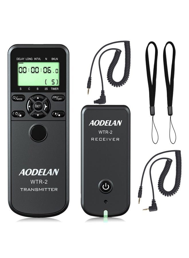 AODELAN Camera Wireless Shutter Release Timer Remote Control for Canon EOS R, 80D, 77D, 70D, 60D, 800D, 200D, 7D series, 5D series, T7, T6i, T6s, T5i, T4i, T3i, t3, PowerShot SX70H, RS-60 & TC-80N3 - Image 1