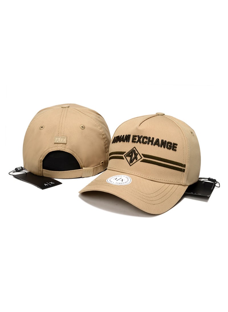 AX Armani Exchange Beige Baseball Cap