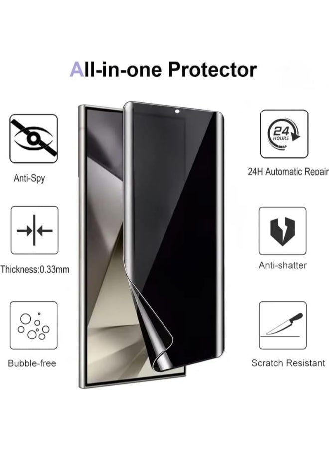 Protect PROTECT Privacy Screen Protector for Samsung Galaxy S25 | 9D Matte Tempered Glass, Anti-Scratch, Black – Model: PSMS25  - Image 2