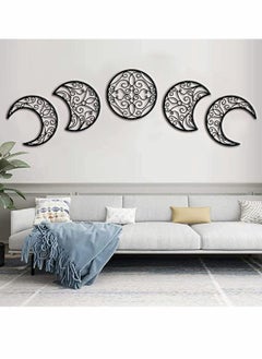 Moon Decoration Wall Decoration, Art decoration Hanging, Boho Bedroom Decor Home (Black, 5 Pieces) - pzsku/Z4F113EA1A6D8B0070C87Z/45/_/1671025411/e4bd148f-7380-41e5-9d1a-658cd72df3ea