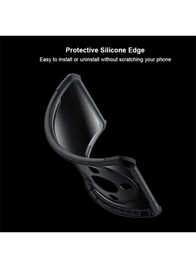 Honor X9c Smart 5G Clear Hard PC Back Cover Case with Shockproof Premium TPU Black Border 360 Degree Impact Resistant Camera lens Protection Transparent Cover For Honor X9c Smart 5G  - Image 3