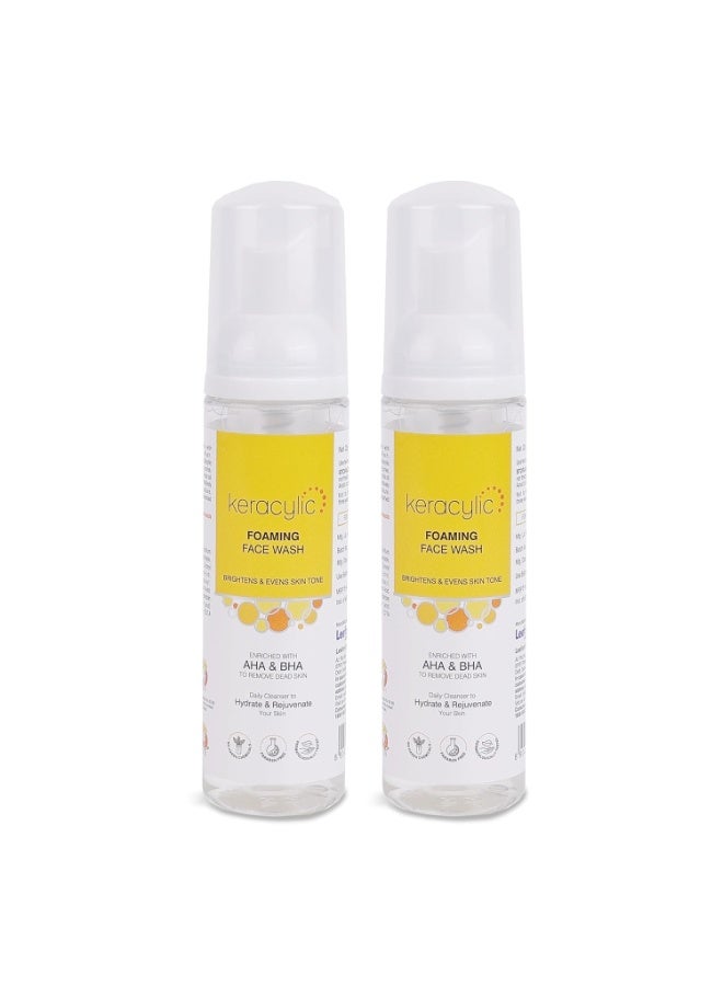 Leeford Keracylic Foaming Face Wash With Salicylic Acid Facewash | Oil Control & Gentle Exfoliation | For Oily Skin | For Oily, Acne-Prone & Combination Skin | 60Ml (Pack Of 2) - Image 1