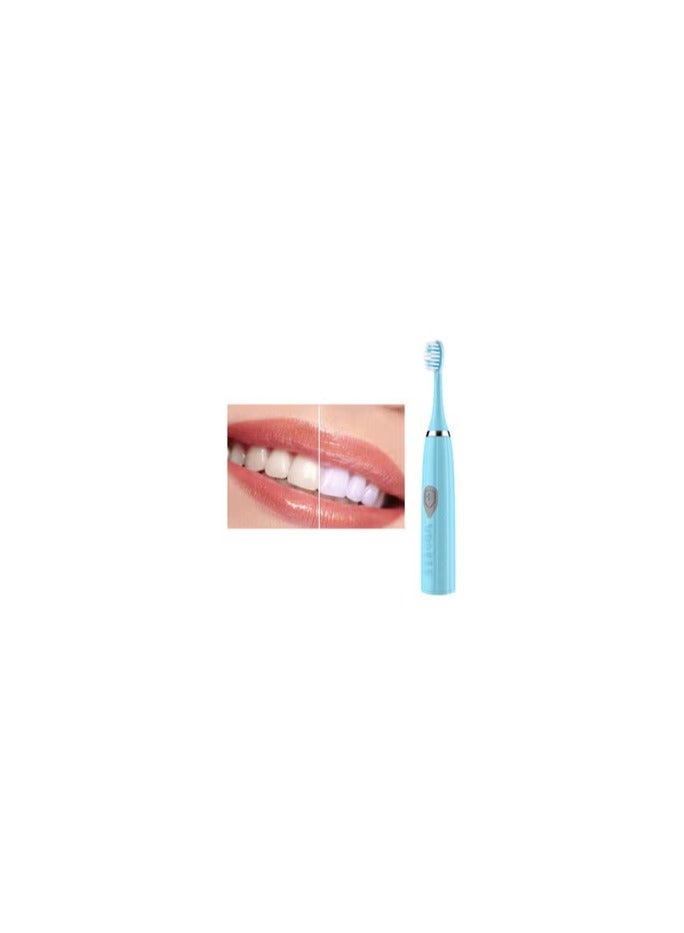 CATANES Electric Toothbrush Powerful Sonic Cleaning Waterproof Electric Toothbrush with Clean Massage 3 Brushheads Whitening Toothbrush for Adults and Kids Blue - Image 1