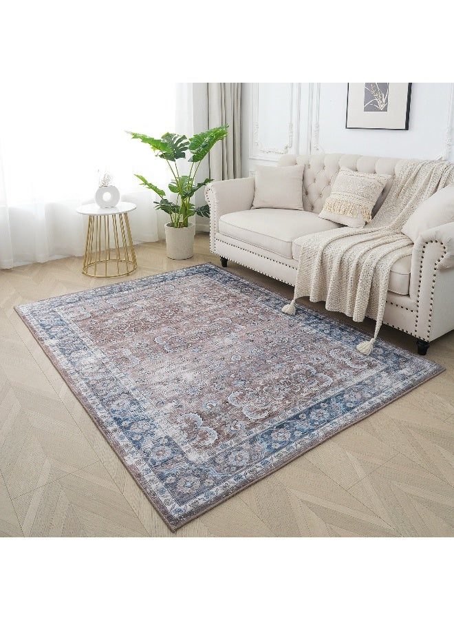 Home Box Ontario Aida Stripes Printed Flannel Rug - 110x160 cm  - Image 1