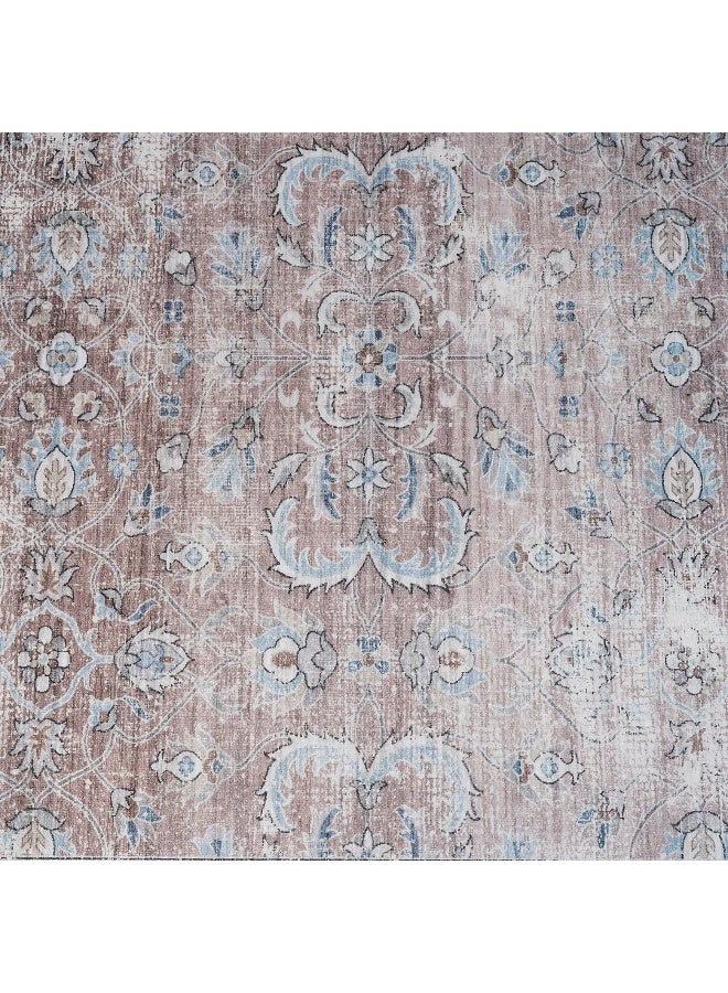 Home Box Ontario Aida Stripes Printed Flannel Rug - 110x160 cm  - Image 2