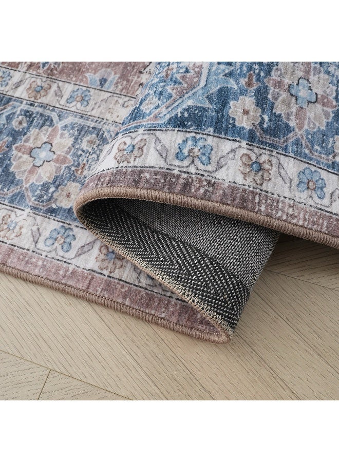 Home Box Ontario Aida Stripes Printed Flannel Rug - 110x160 cm  - Image 4