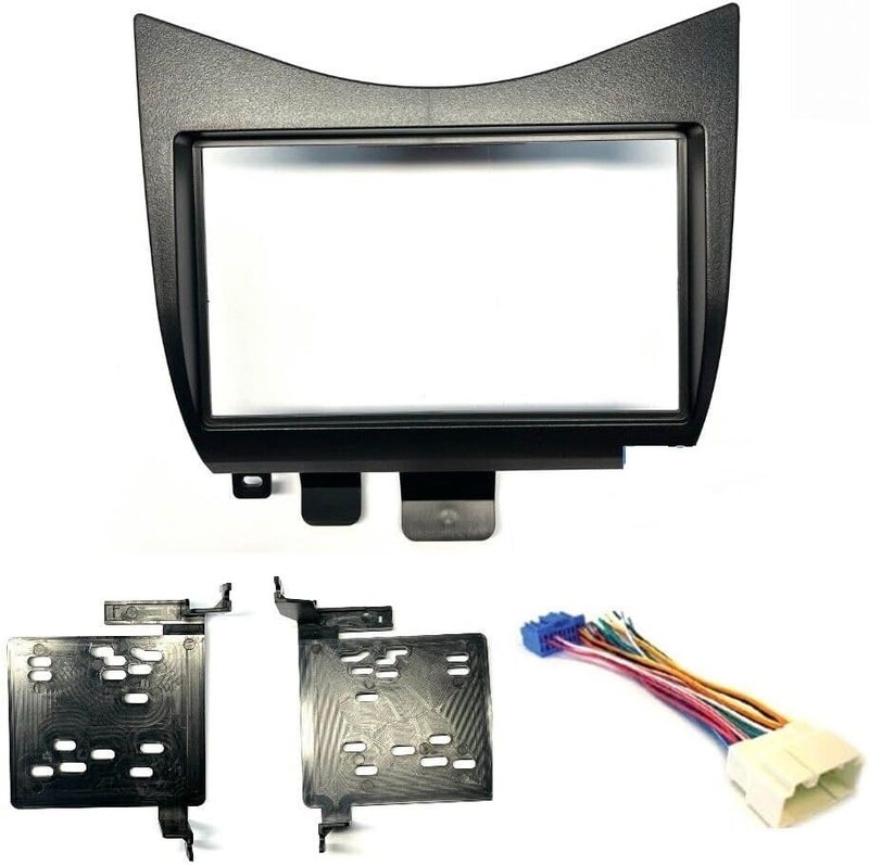 ASC Audio Double DIN Car Stereo Install Dash Kit and Wire Harness for 2003-2007 Honda Accord