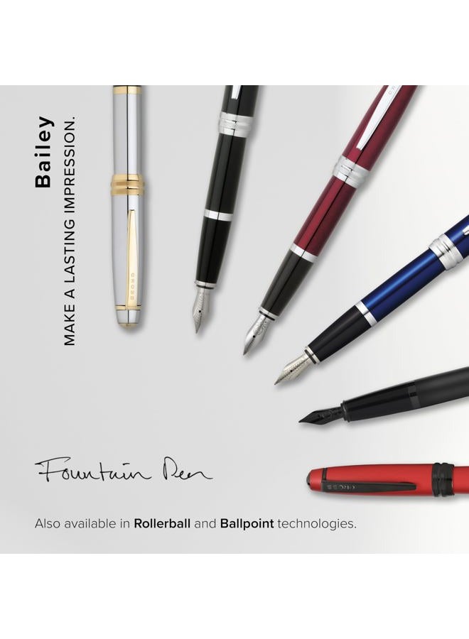 Cross Bailey Fountain Pen, Red Lacquer - Image 5