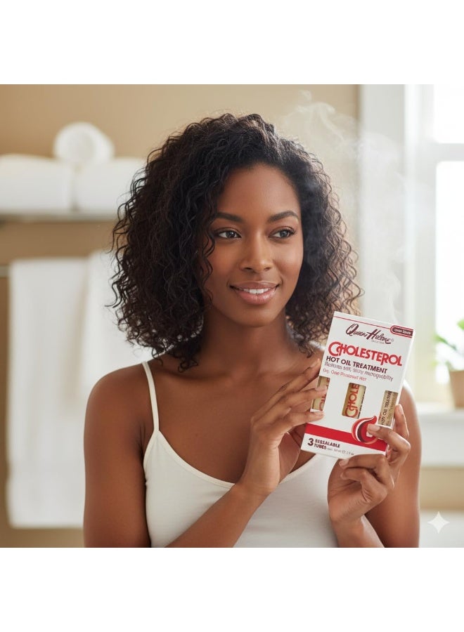 Queen Helene Cholesterol Hot Oil Treatment in Resealable Tubes, 3-1 fl oz (29.57 ml) tubes - Image 2