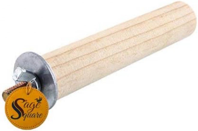 Sage Square Natural Habitat Wooden Bird Perch/Stand/Toy (4 Inches/10 Cm) - Image 3