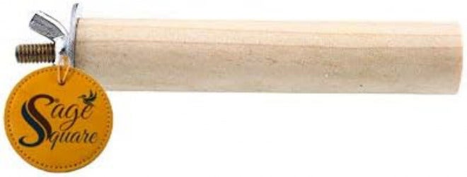 Sage Square Natural Habitat Wooden Bird Perch/Stand/Toy (4 Inches/10 Cm) - Image 2