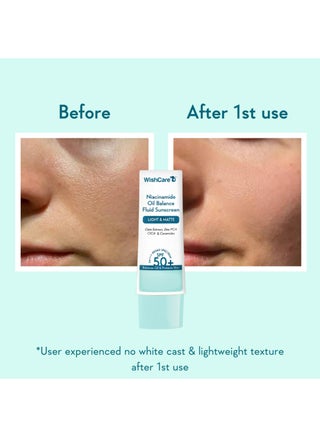 سيروم واقي شمس 5% نياسيناميد لتوازن الزيت SPF 50 PA++++ - واقي شمس خفيف غير لامع SPF 50 للبشرة الدهنية بدون أثر أبيض 50 جرام - view 4
