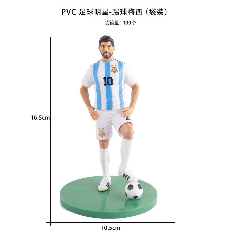 World Cup Fan Series: Football Star Figurines - Messi, Ronaldo, Neymar Desk Decorations - Image 2