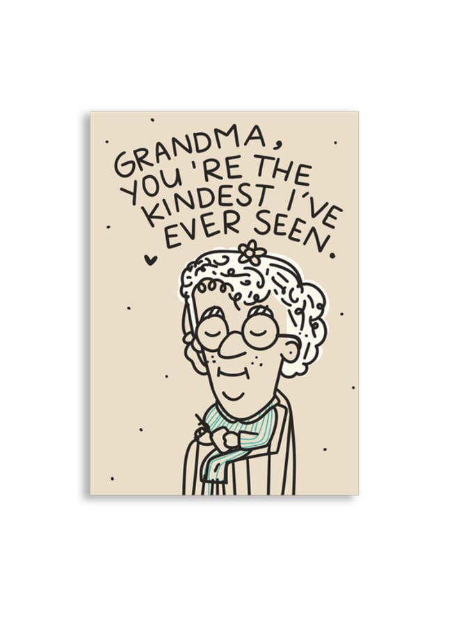 Greeting card GRANDMA THE KINDEST