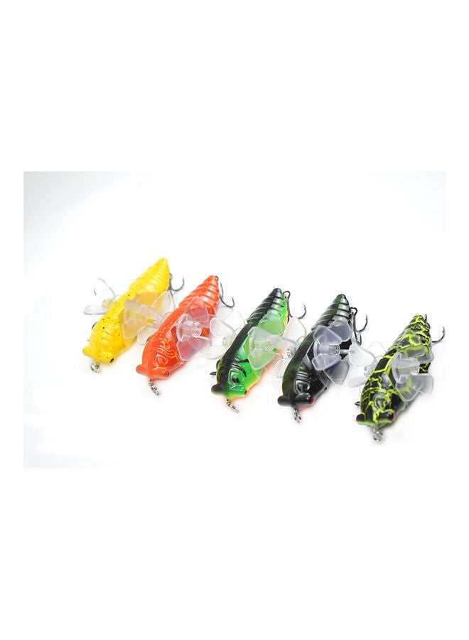NIBEMINENT Cicada Lures with Rotational Double Propeller Wings Bionic Fishing Lure Floating Bait Artificial Lifelike Insect Tackle 3in/0.5oz 02 14*4.5*8cm - Image 5