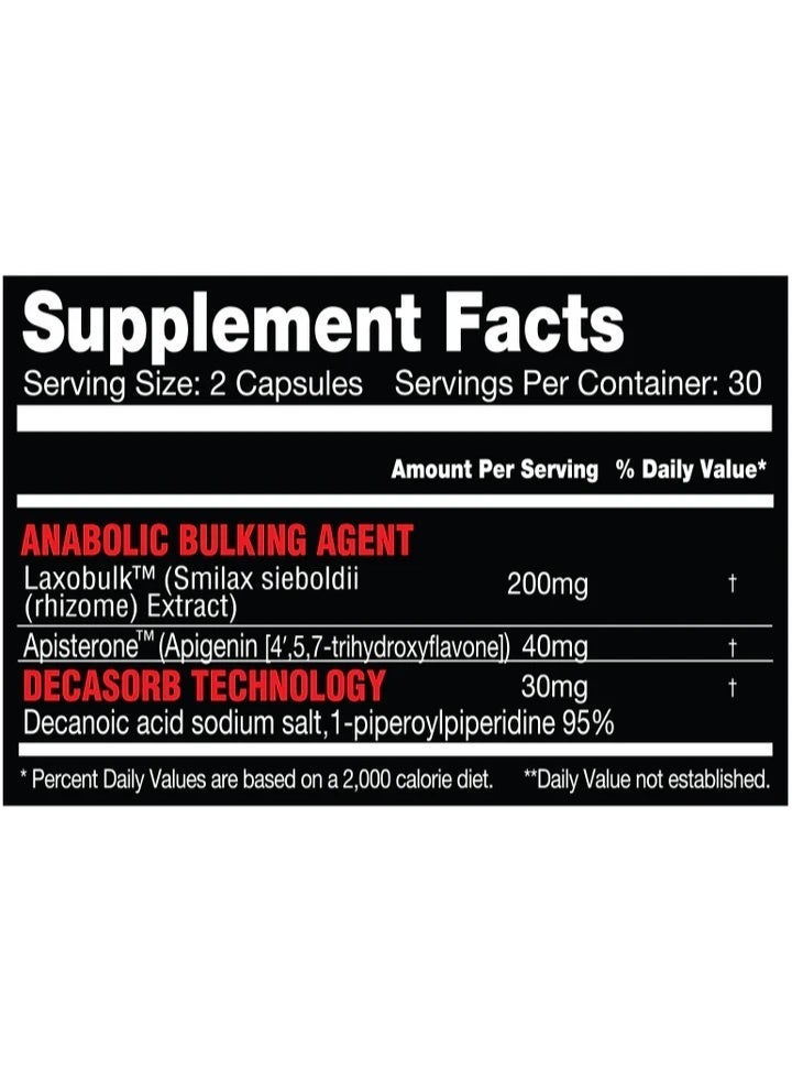KILLER LABZ Laxo Bulk | 200mg Laxobulk 60 Capsules - Image 4
