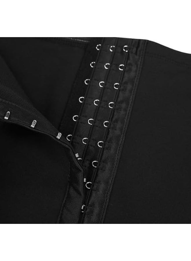Women's shaping shorts with a ram's waist, black, high waist, and multi-hook closure, ideal for figure shaping. - Image 4